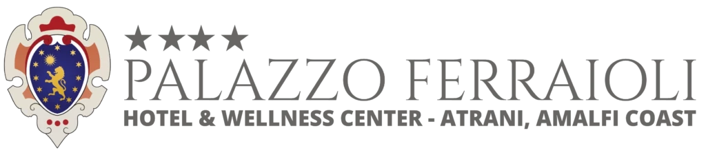 Logo di "Palazzo Ferraioli Hotel & Wellness Center" sulla Costiera Amalfitana.